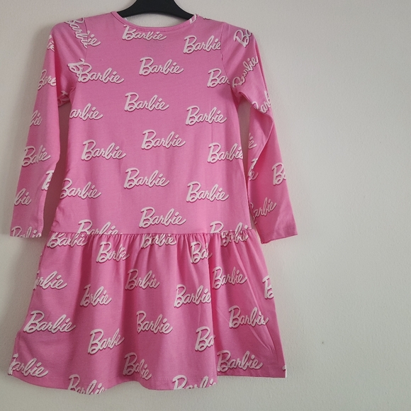 Girl dress barbie dress waist drop pink/cream BNWT - Picture 3 of 7